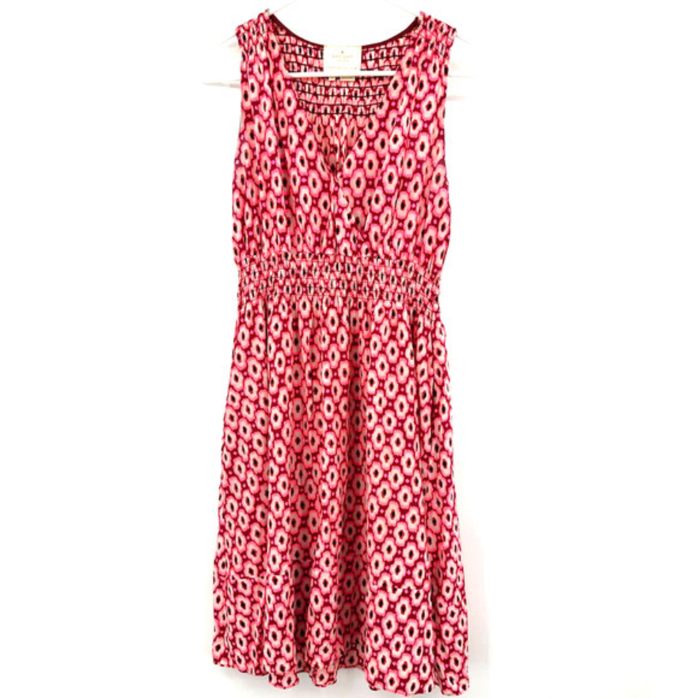 Kate Spade size Small Posy Posey Ikat Dress Sleeveless A Line with Pockets
